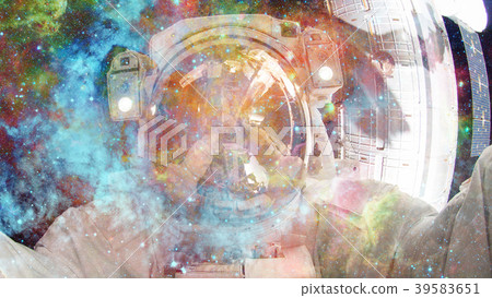 Astronaut in outer space. 39583651