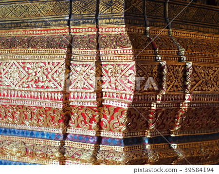 monk pedestal podium in temple building crop view monk pedestal podium in temple building crop view 39584194