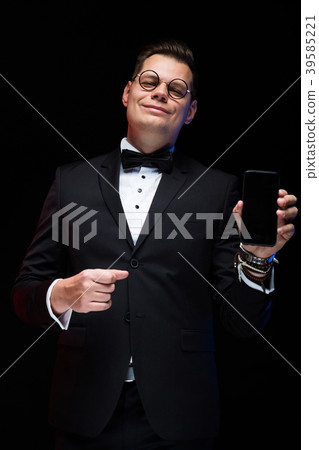 Portrait of confident handsome smiling elegant Portrait of confident handsome smiling elegant 39585221