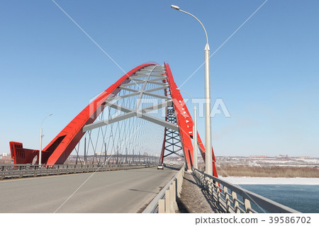 Bridge over the Ob river, Russia, Novosibirsk Bridge over the Ob river, Russia, Novosibirsk 39586702