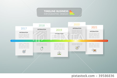 Timeline business concept infographic template 39586836