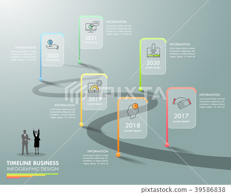 Business concept infographic template 6 steps 39586838