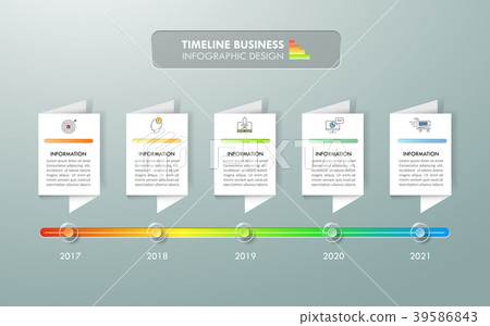 Timeline business concept infographic template Timeline business concept infographic template 39586843