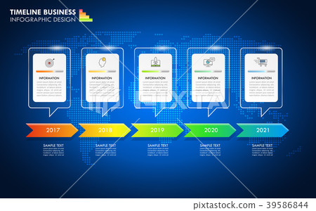 Timeline business concept infographic template Timeline business concept infographic template 39586844