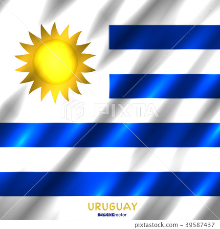 National Uruguay flag background 39587437