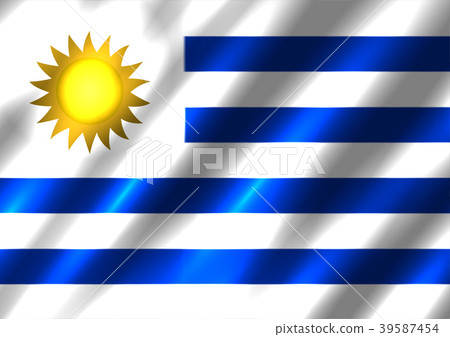 Uruguay flag background 39587454