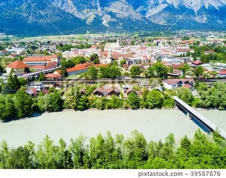 Hall Tirol aerial view 39587876