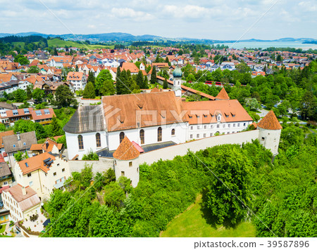 Fussen town aerial view Fussen town aerial view 39587896