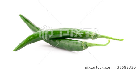 slice chili pepper isolated on a white background slice chili pepper isolated on a white background 39588339