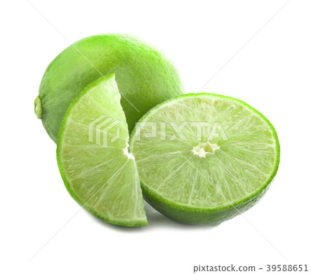 limes isolated on the white background 39588651