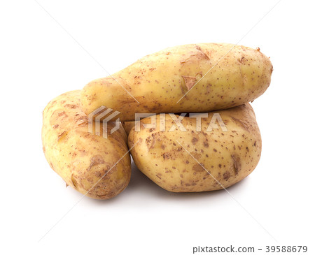 Potatoes isolated on white Potatoes isolated on white 39588679