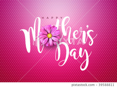 Happy Mothers Day Greeting card illustration with Happy Mothers Day Greeting card illustration with 39588811