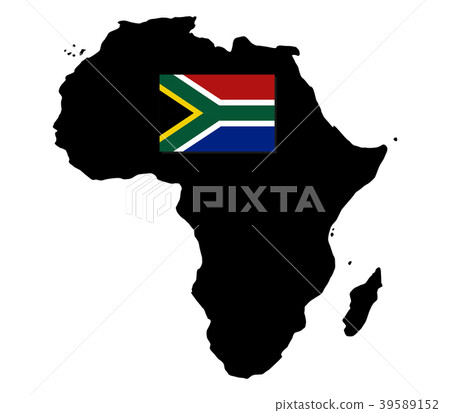 africa map with flag africa map with flag 39589152