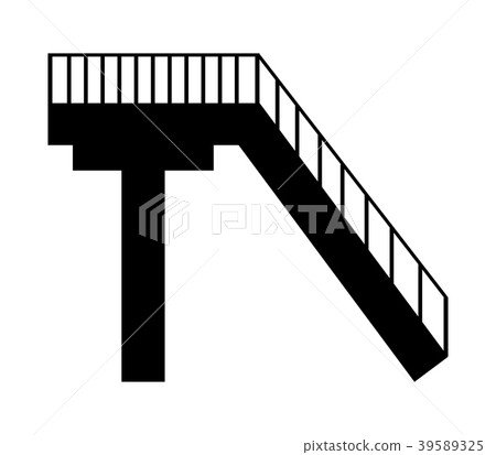 airport stairs icon 39589325