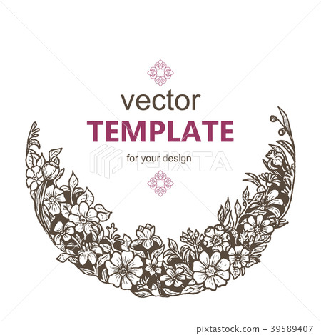 Fresh spring frame with text and flowers Fresh spring frame with text and flowers 39589407