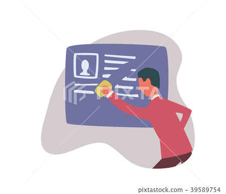 Right to be forgotten in the internet. A man 39589754