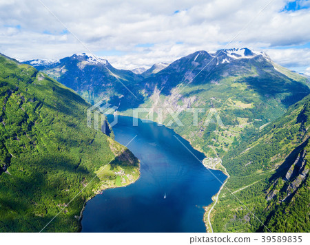 Geiranger at Geirangerfjord, Norway 39589835
