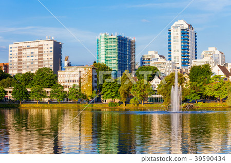 Stavanger Breiavatnet lake, Norway 39590434