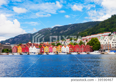 Bryggen dock in Bergen Bryggen dock in Bergen 39590467