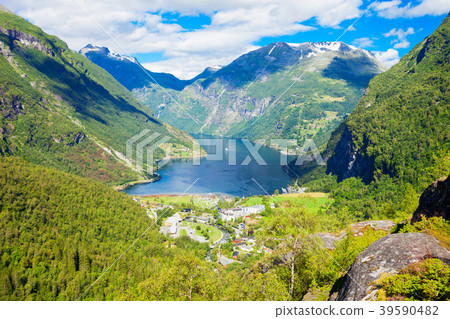 Geiranger at Geirangerfjord, Norway Geiranger at Geirangerfjord, Norway 39590482