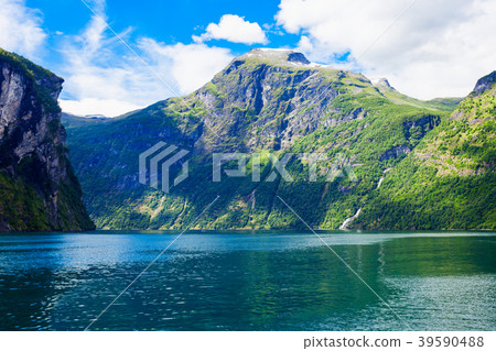Geiranger at Geirangerfjord, Norway 39590488