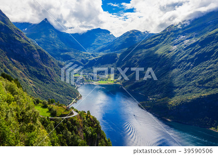 Geiranger at Geirangerfjord, Norway Geiranger at Geirangerfjord, Norway 39590506