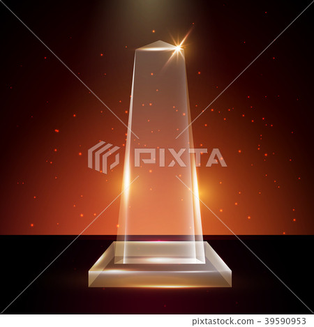 Blank Transparent Acrylic Glass Trophy Award Blank Transparent Acrylic Glass Trophy Award 39590953