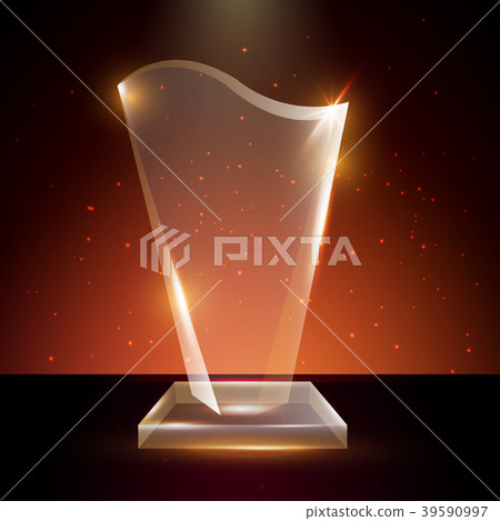 Blank Transparent Acrylic Glass Trophy Award Blank Transparent Acrylic Glass Trophy Award 39590997