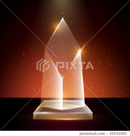 Blank Transparent Acrylic Glass Trophy Award 39591005