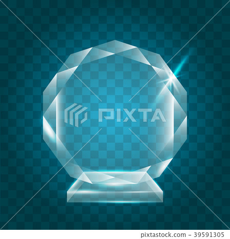 Transparent Shining Blank Acrylic Crystal Glass Transparent Shining Blank Acrylic Crystal Glass 39591305