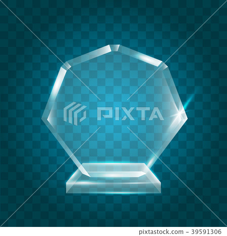 Transparent Shining Blank Acrylic Crystal Glass Transparent Shining Blank Acrylic Crystal Glass 39591306