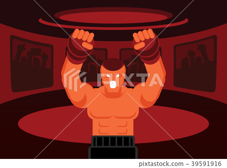mix martial art fighter roar on the ring mix martial art fighter roar on the ring 39591916