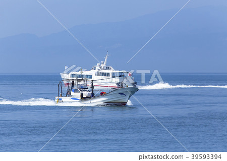 Miike Port Fishing boat returning to the port, Miike Port Fishing boat returning to the port, 39593394