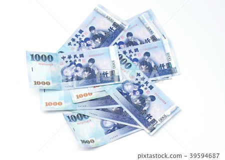 NT, cash, banknote, money, cash, banknote, NTD, money NT, cash, banknote, money, cash, banknote, NTD, money 39594687