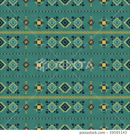 Geometric ethnic seamless pattern. Geometric ethnic seamless pattern. 39595143