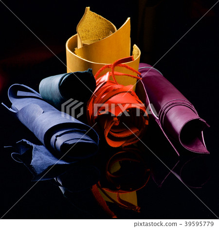 Rolls of Colorful Leather 39595779