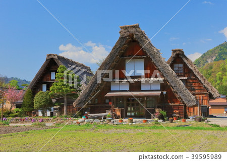 Shirakawago under fine weather Shirakawago under fine weather 39595989