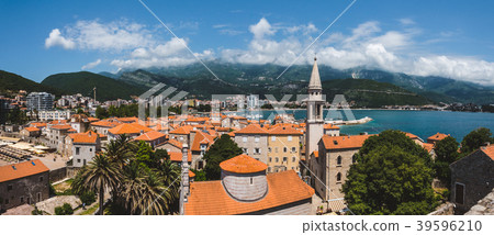 Budva Old Town Panoramic High View Budva Old Town Panoramic High View 39596210
