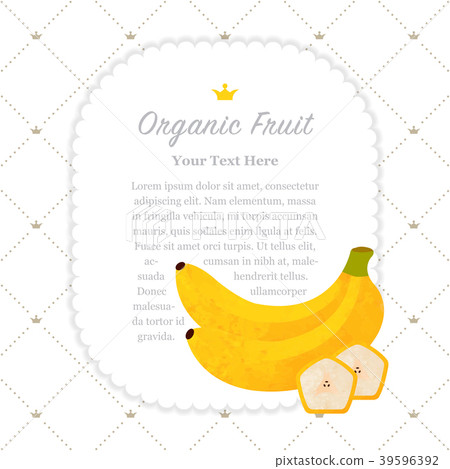 Watercolor nature organic fruit memo frame Watercolor nature organic fruit memo frame 39596392