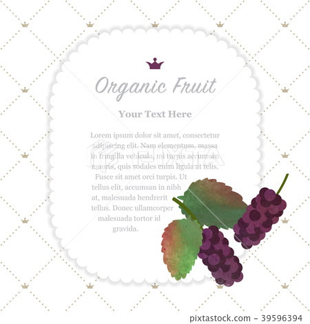 Watercolor nature organic fruit memo frame Watercolor nature organic fruit memo frame 39596394