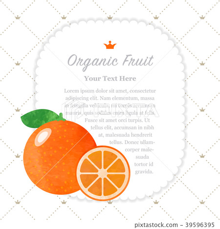 Watercolor nature organic fruit memo frame Watercolor nature organic fruit memo frame 39596395
