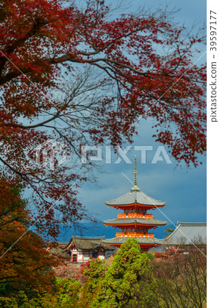 Kiyomizu Temple at autumn in Kyoto, Japan 39597177