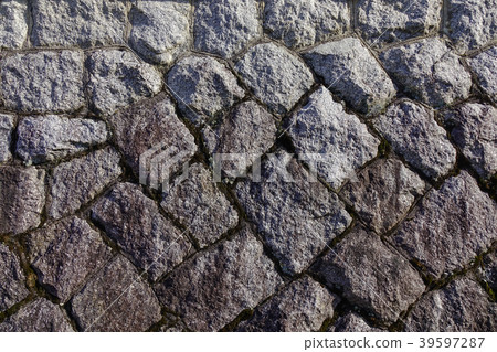 Ancient stone wall in Kyoto, Japan Ancient stone wall in Kyoto, Japan 39597287