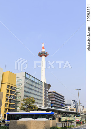 京都都市風景京都塔 39598264
