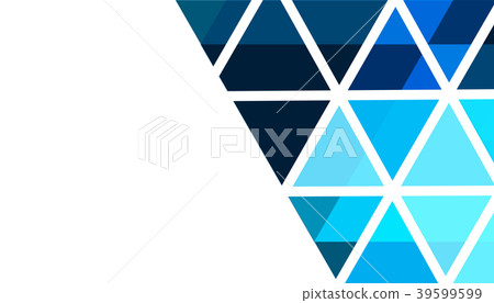 Blue Geometric Abstract Vector Background Design Stock
