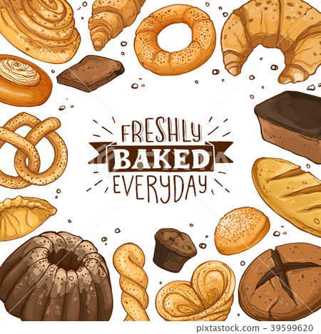 fresh bread poster 39599620