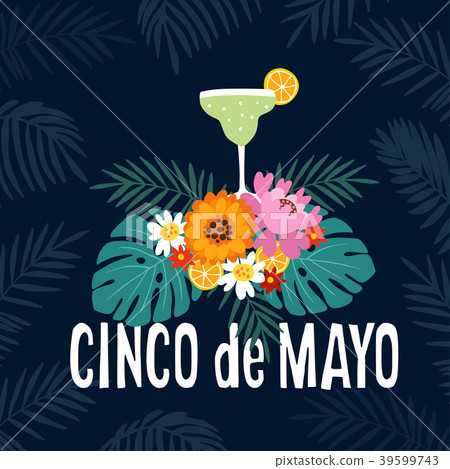 Hand drawn Mexican holiday Cinco de Mayo party 39599743