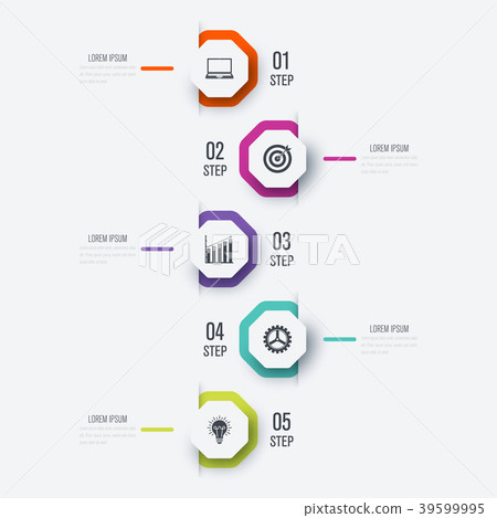 Vector illustration infographics 5 options Vector illustration infographics 5 options 39599995