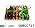 A box of sweets tied with ribbon 39600715