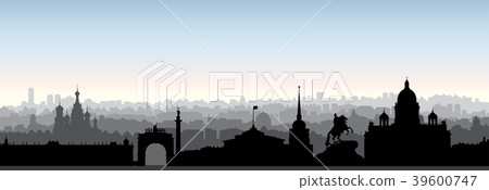St. Petersburg city skyline, Russia. Travel back 39600747